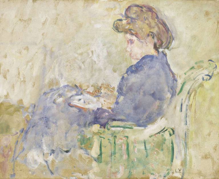 Louis Valtat (1869-1952) - Femme assise de profil, Suzanne (c.1903)