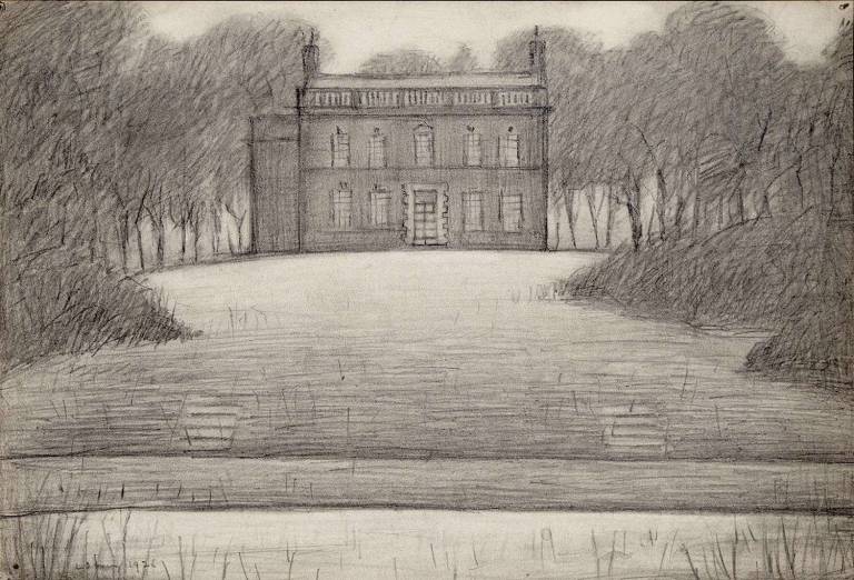 Old House (1926) - L.S. Lowry RBA, BA (1887-1976)