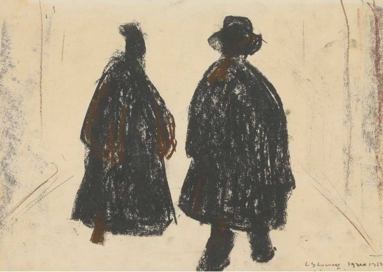 Mourners (1955) - L.S. Lowry RBA, BA (1887-1976)