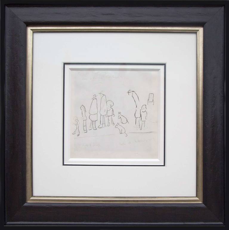 A Family Group (1966) - Available - L.S. Lowry RBA, BA (1887-1976)