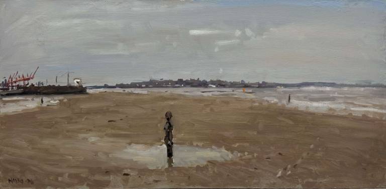 Crosby beach, overcast - Mohamed BENBRAHIM