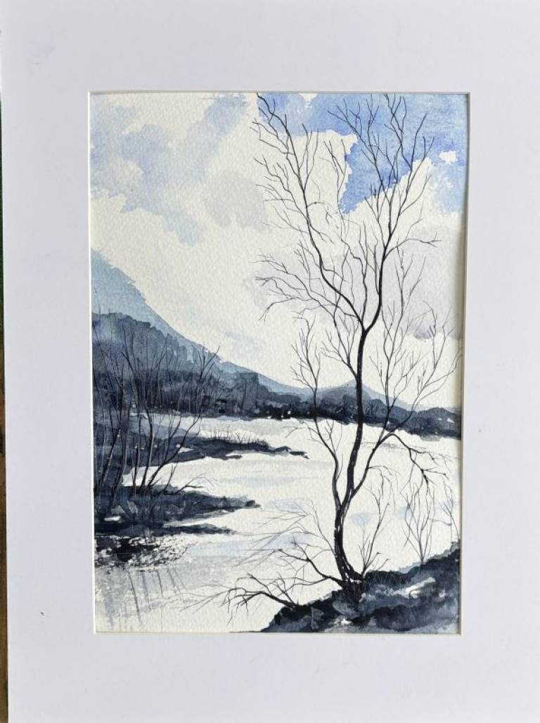 Blue pool view - Stephen Michael Law