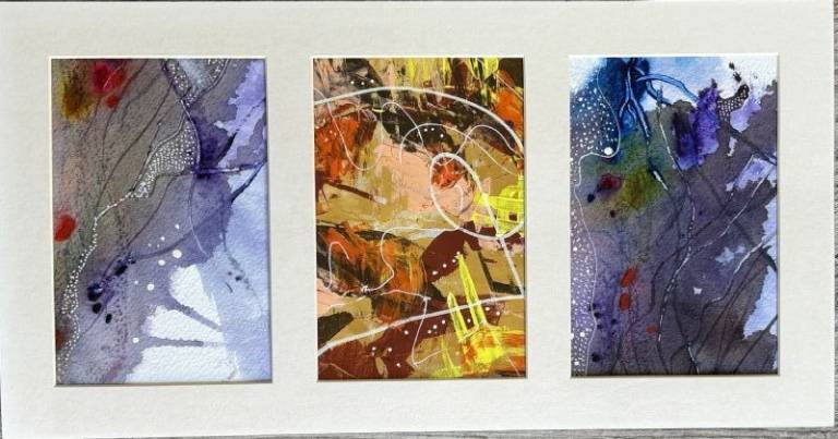 Abstract triptych - Stephen Michael Law