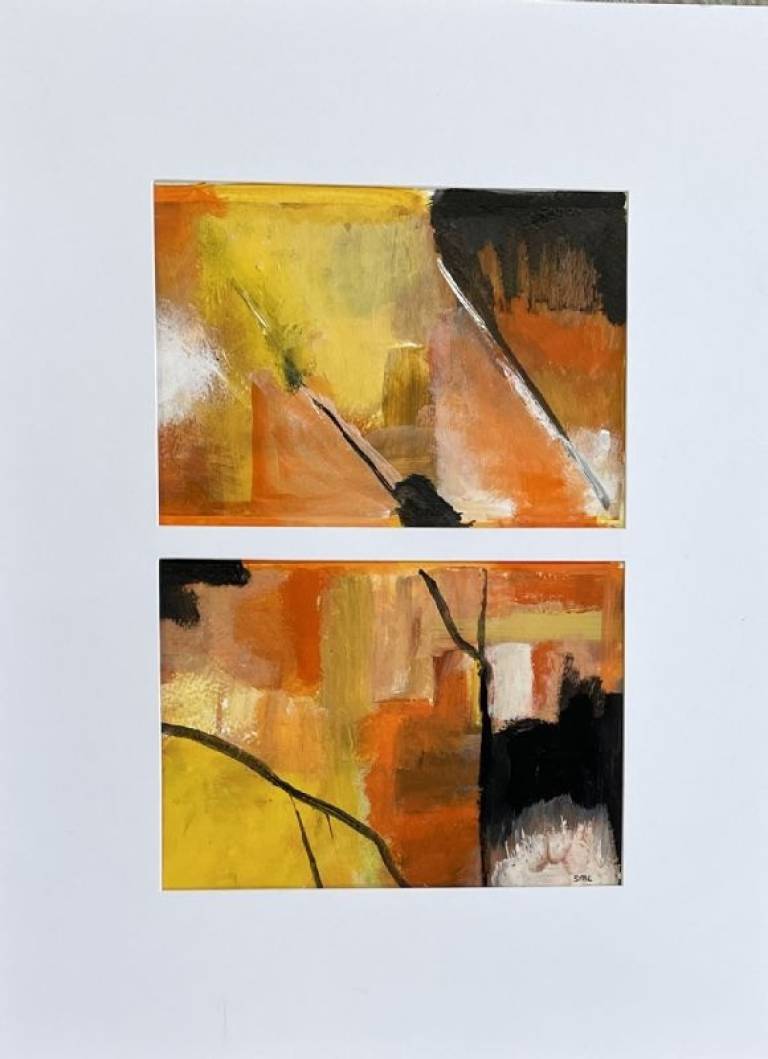 Abstract orange one - Stephen Michael Law