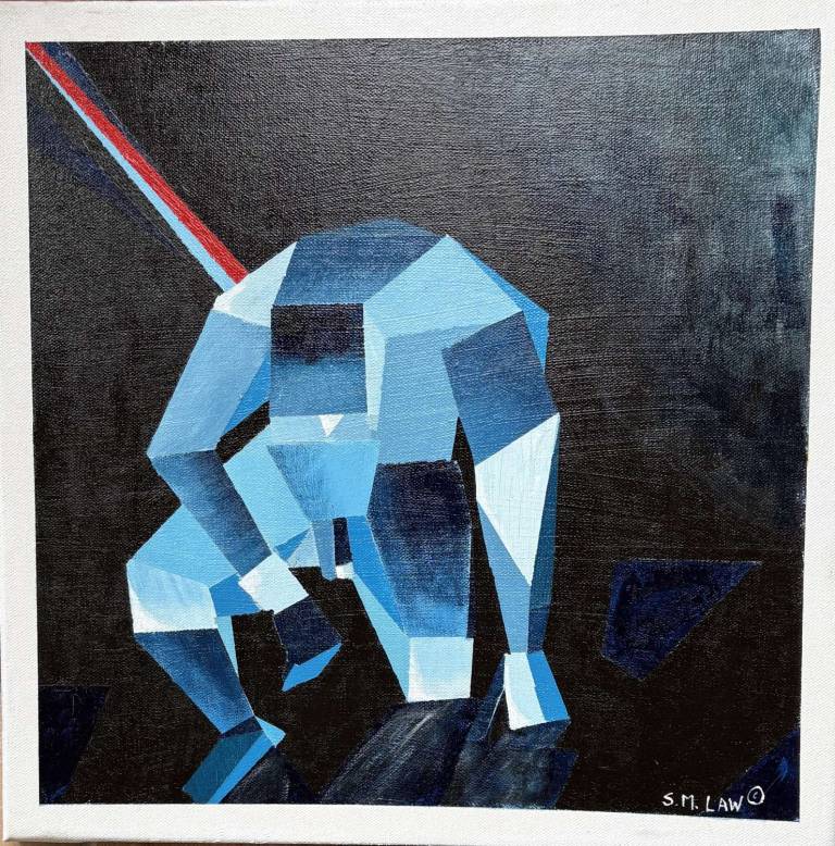 Cubist blue - Stephen Michael Law