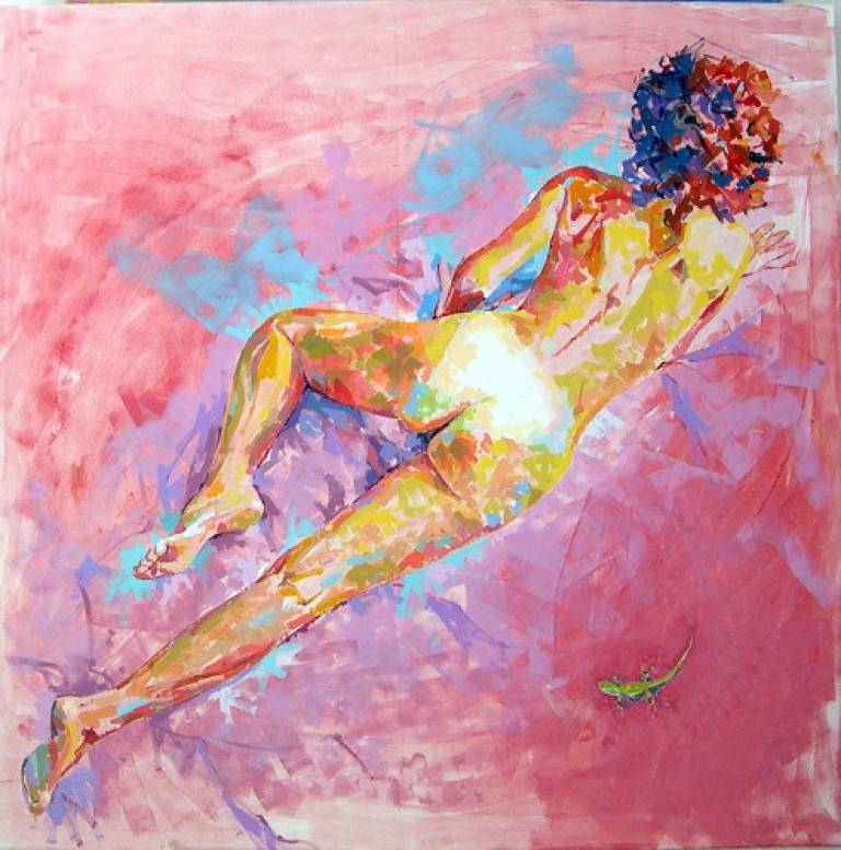 Idoia and lizard - Lawrence Buttigieg