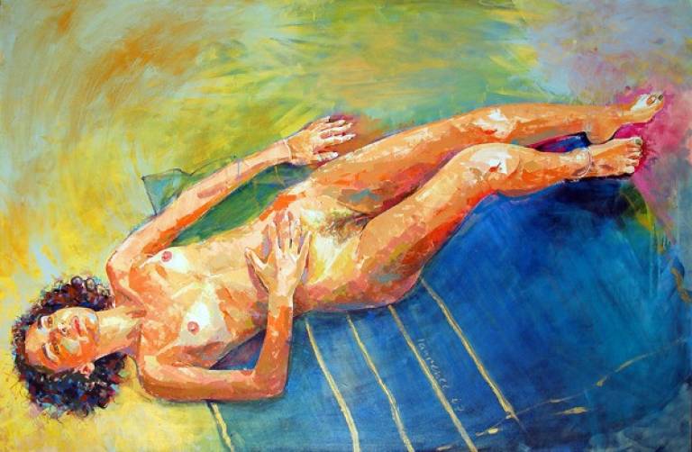 Blue towel - Lawrence Buttigieg
