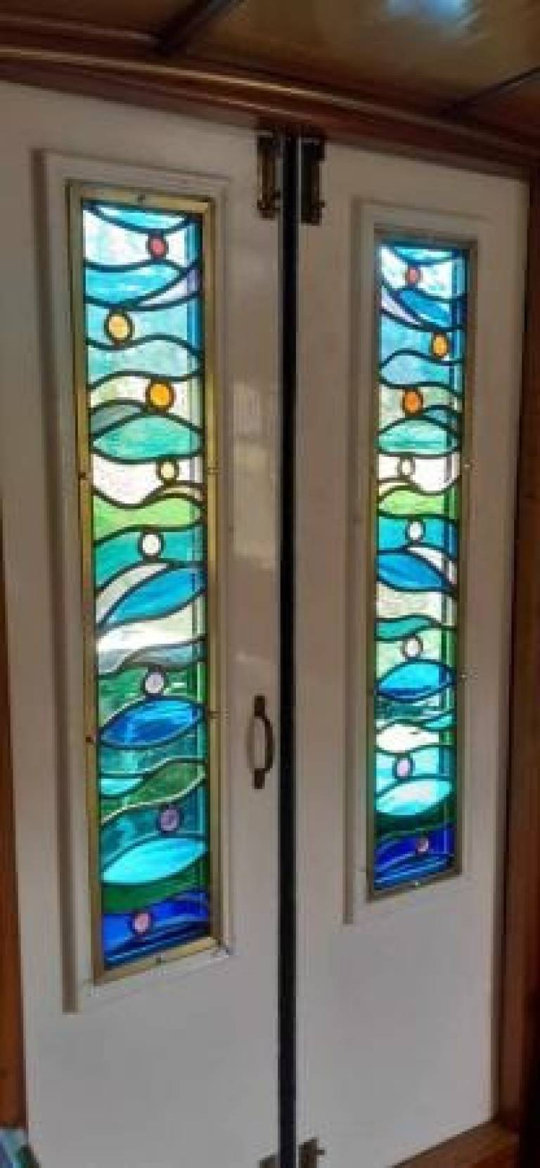 Narrowboat windows - Caroline Channing