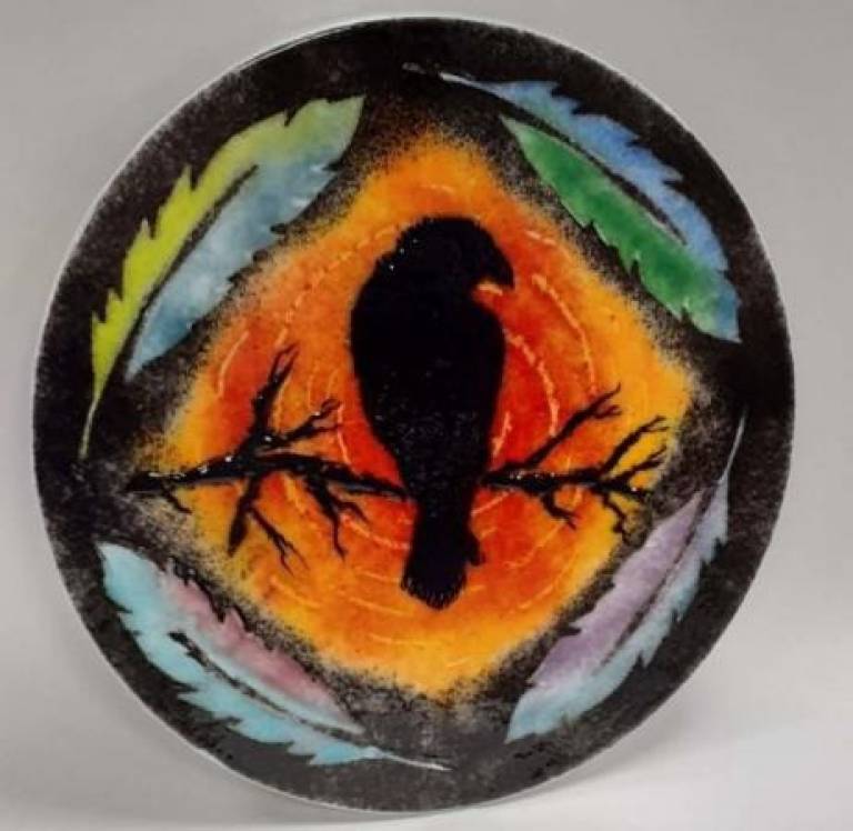 Raven, 34cm diameter - Caroline Channing