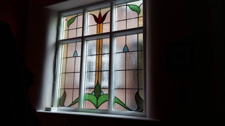 Hall window, Old Trafford House - Caroline Channing