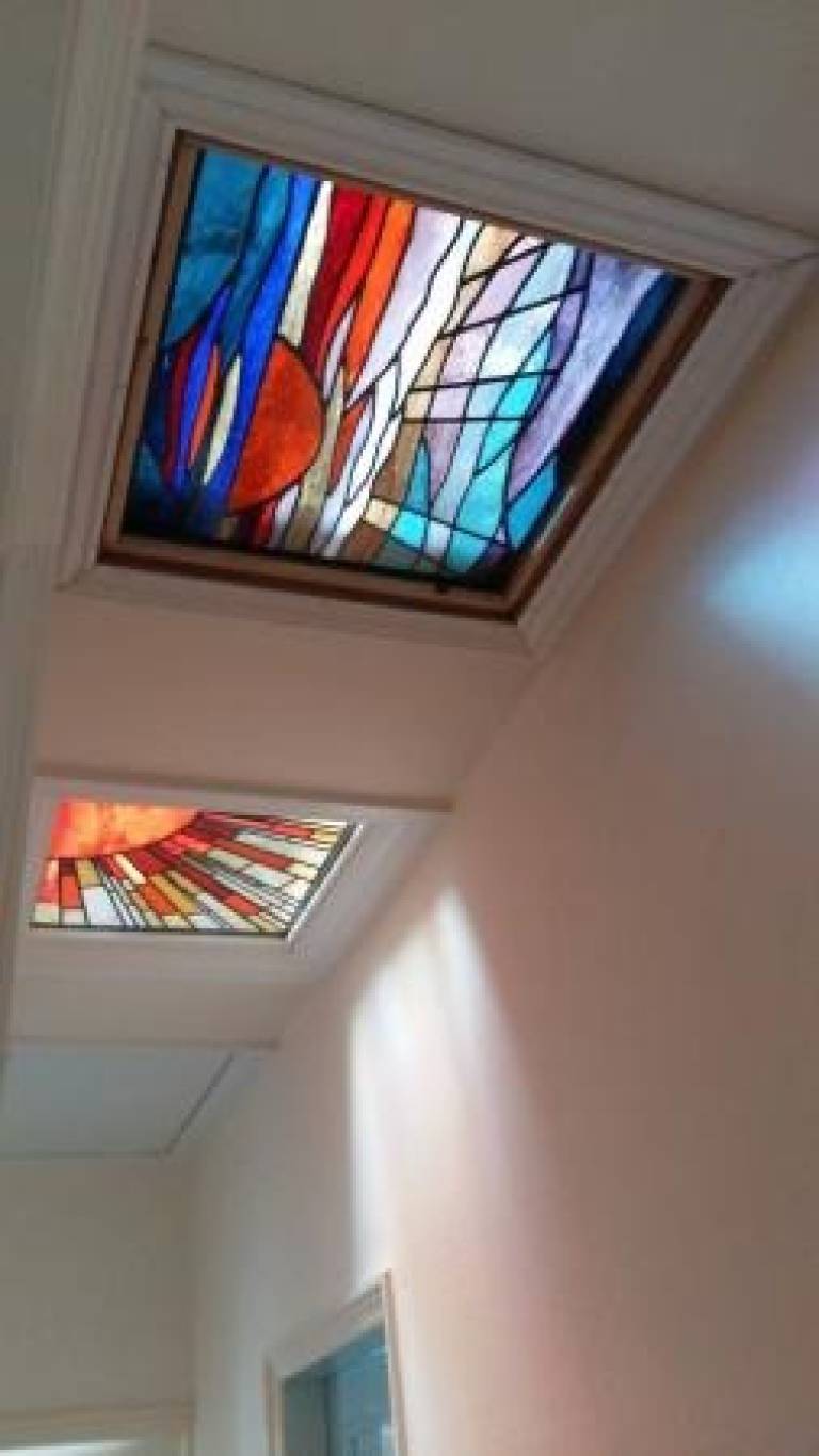 Sunset and Sunburst windows  - Caroline Channing