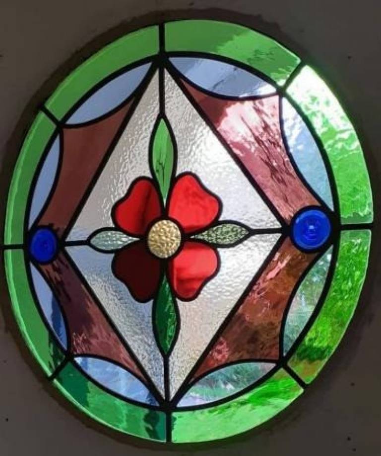Round Front Door Window - Caroline Channing