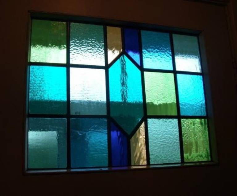 Blue and Green Window - Caroline Channing