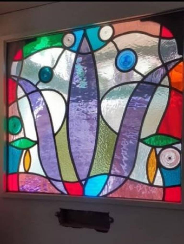 Stained Glass Front Door - Caroline Channing