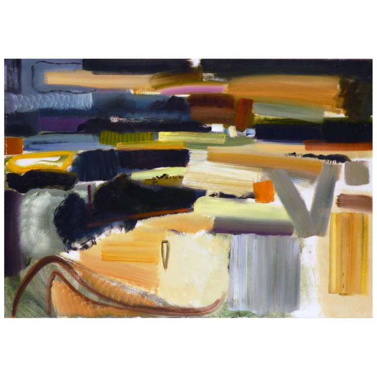 DISTANT ORCHARD AND FIELDS, No.1, 1974 - JOHN HITCHENS