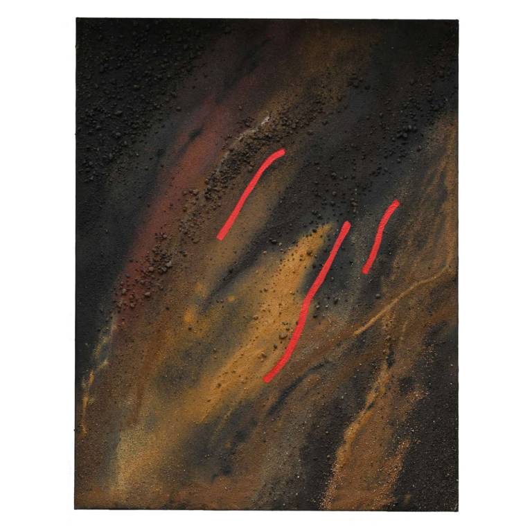 SAND AND 3 REDS, 1992 - JOHN HITCHENS