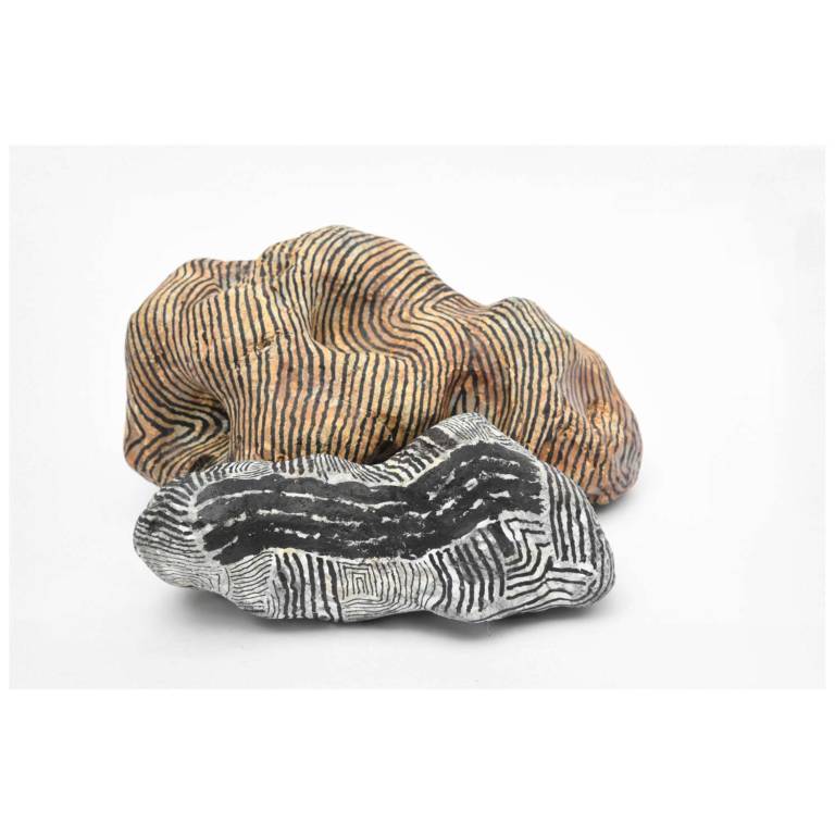 TWO LANDSCAPE STONES, 2021 - JOHN HITCHENS