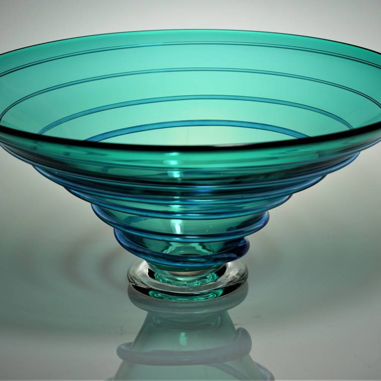 Large Spirale Bowl Turquoise