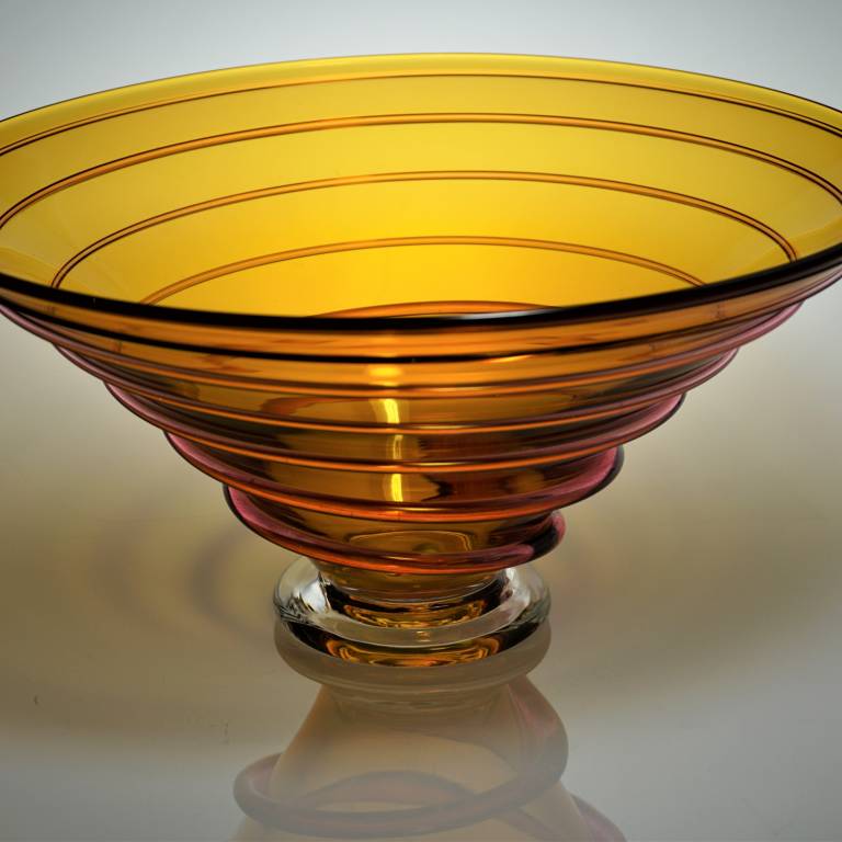 Large Spirale Bowl Amber