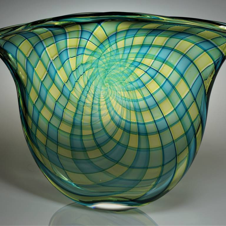Pi Bowl Turquoise And Lime