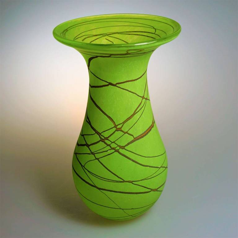 Random Flower Vase Medium Lime