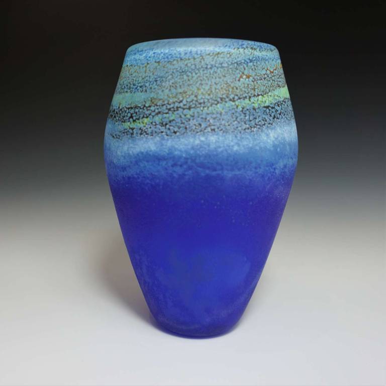 Small Aqua/Blue Coast Vase