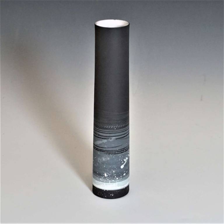 Black Porcelain Bud Vase