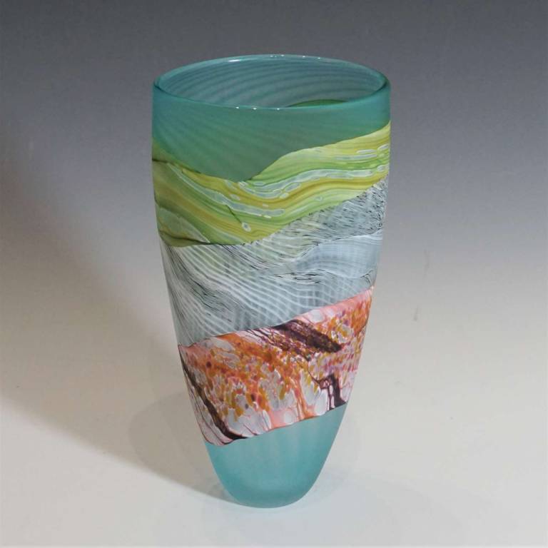 Small Tall Flint Vase
