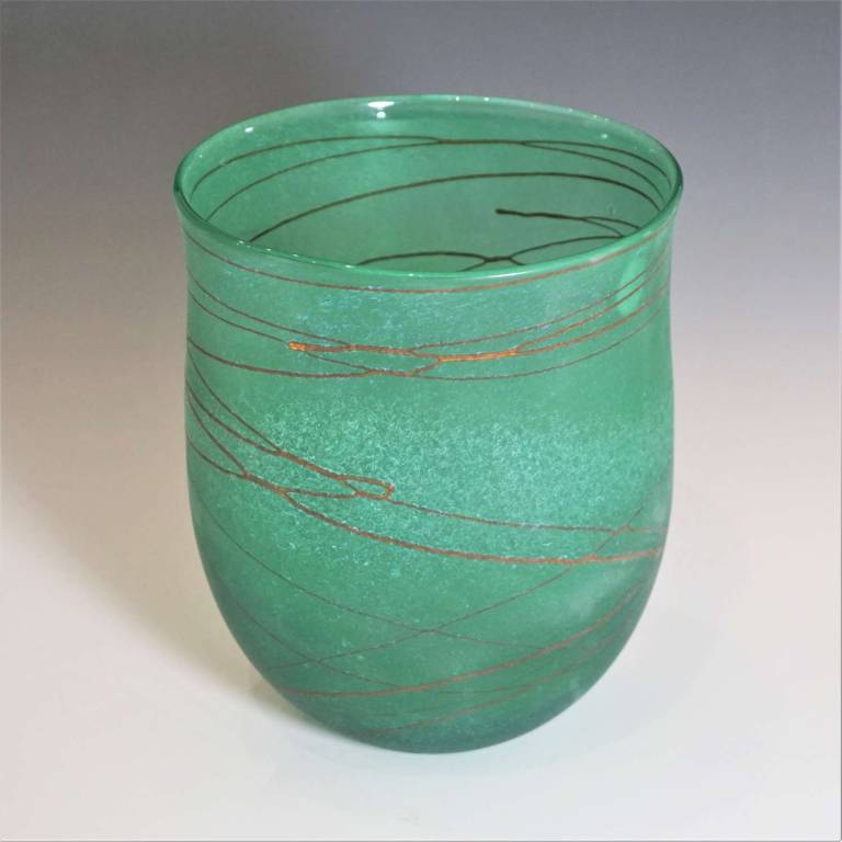 Open Green Vase