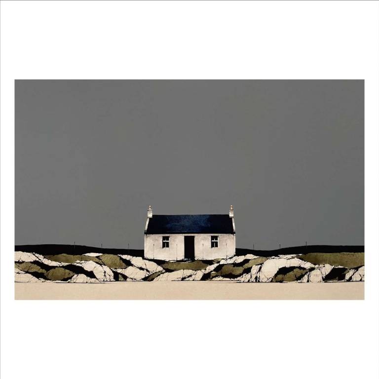 Cottage - Rocky Beach (12x19inches, framed 20x27inches)