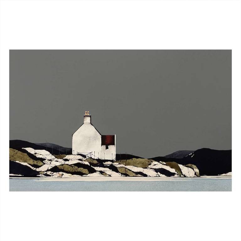 Uist Coast Beachcomber (12x19inches, framed 20x27inches)