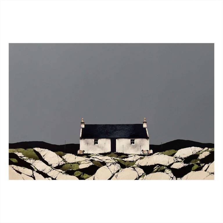 Eriskay Cottage, Balla (14x22inches, framed 22x30inches)