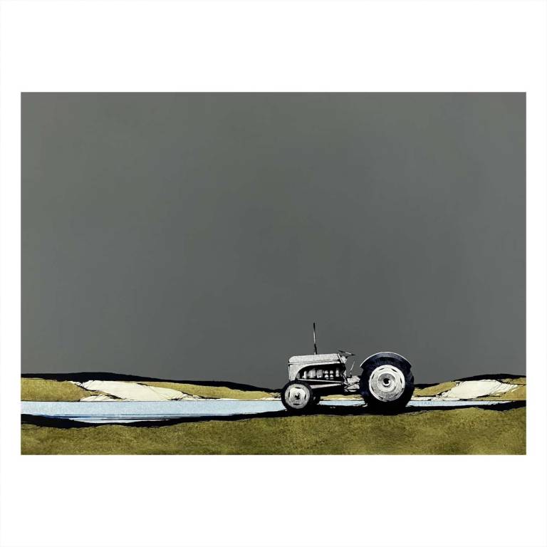 Ferguson Tractor On The Machair, South Uist  (15x22inches, framed 23x30inches)