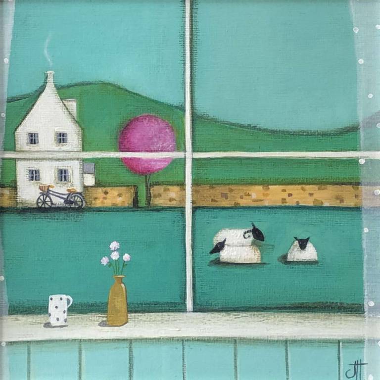 Scenes Through A Cottage Window (Sweet Sheep)