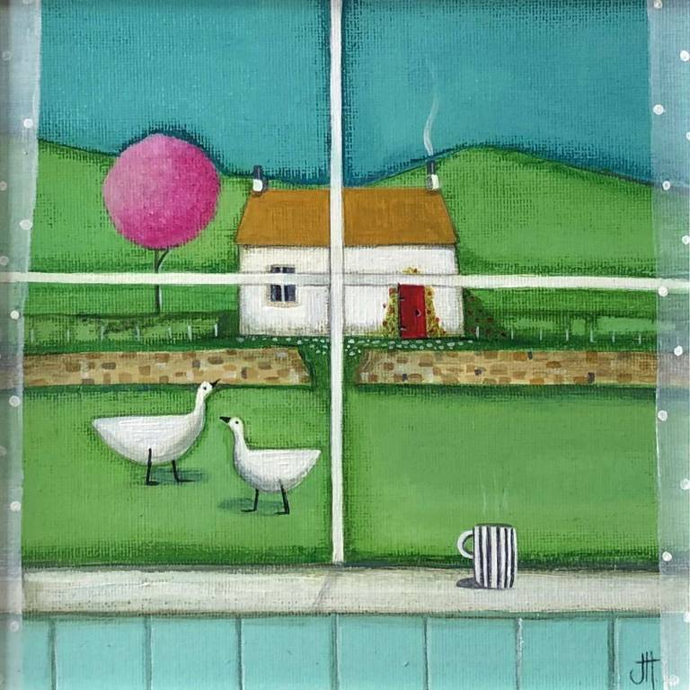 Scenes Through A Cottage Window (Wild Geese)