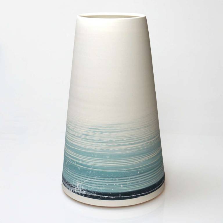 Large Shoreline Conical Vase