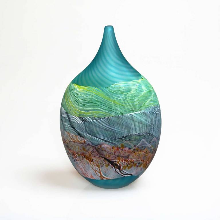 Flint Small Teardrop Vase