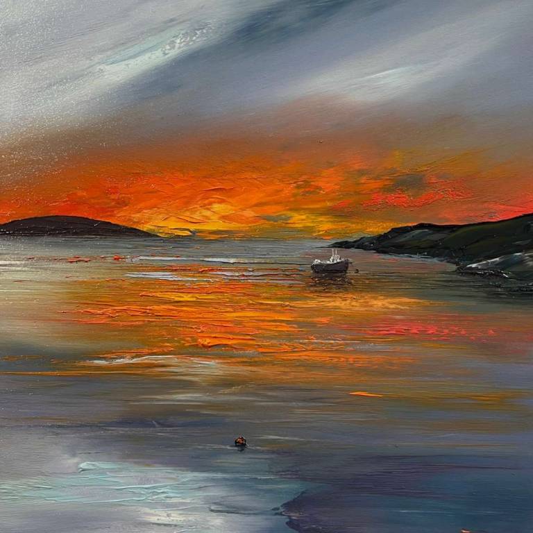 Enjoying the Vatersay Setting Sun