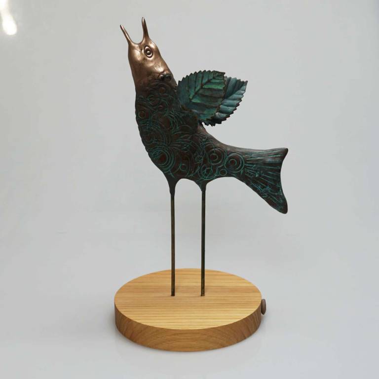 Large Abstract Fugl Birds