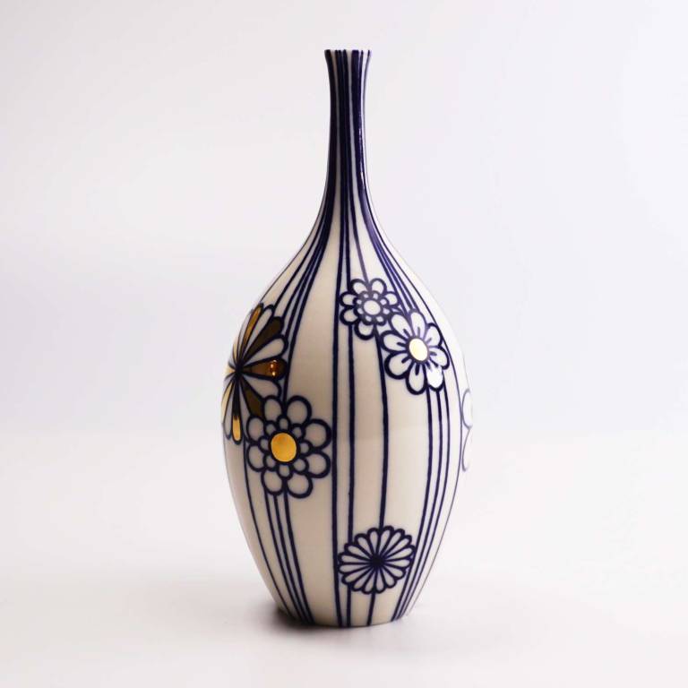 Medium Flower with Gold Bottle