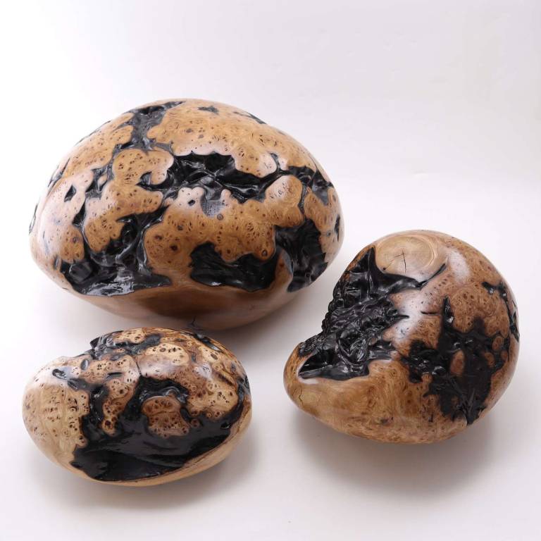 Set of 3 Pebble Sculptures