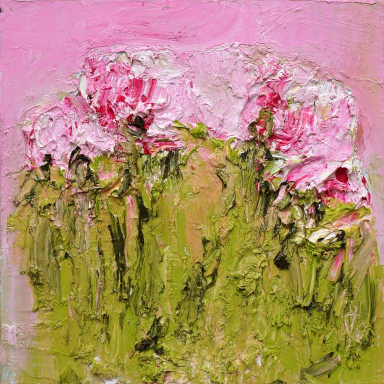 Peonies Against Baker Miller Pink