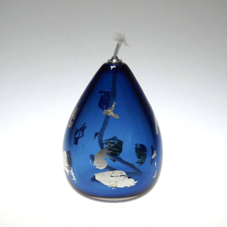 Oil Lamp with Gold Leaf