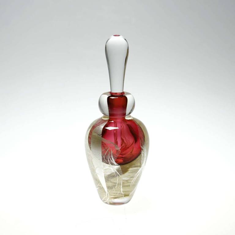 Silver Leaf Scent Bottle