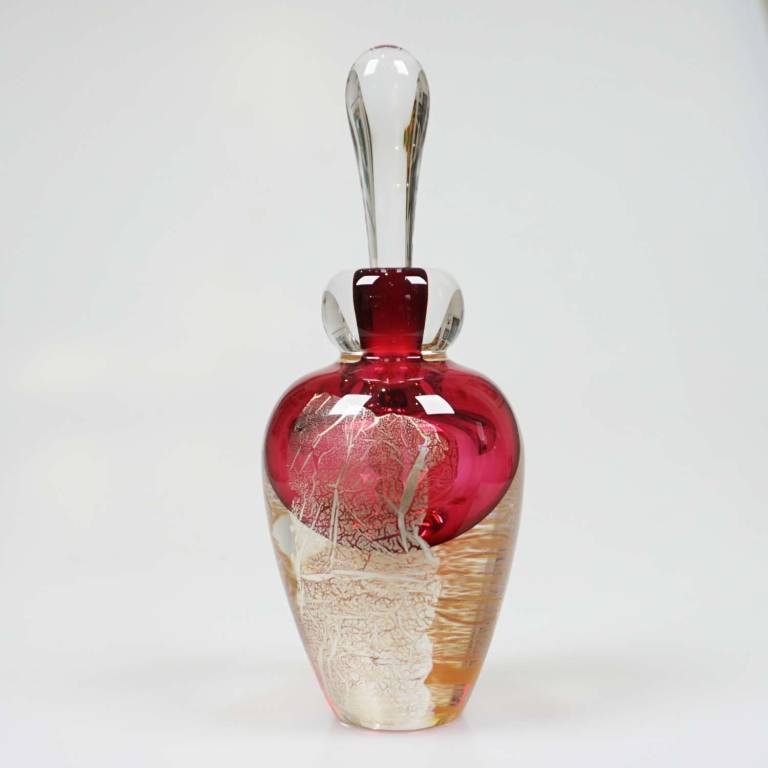 Silver Leaf Perfume Bottle