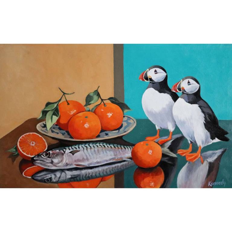 Still Life with Puffins