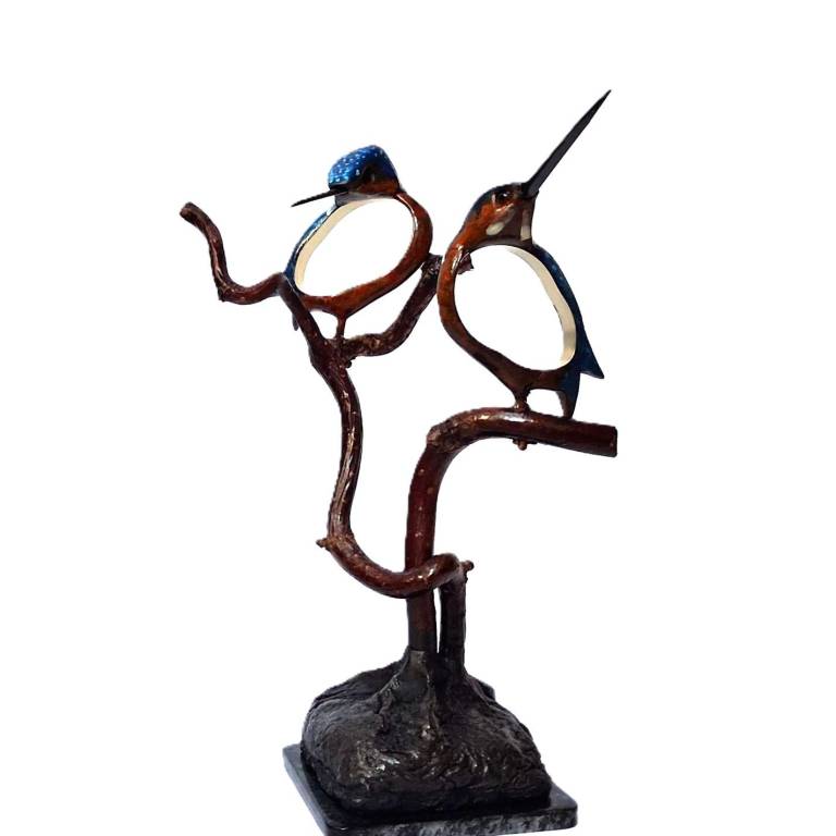 Illuminated Kingfisher Pair