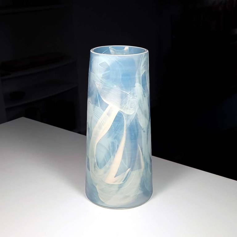 Large Stem Vase (Turquoises)