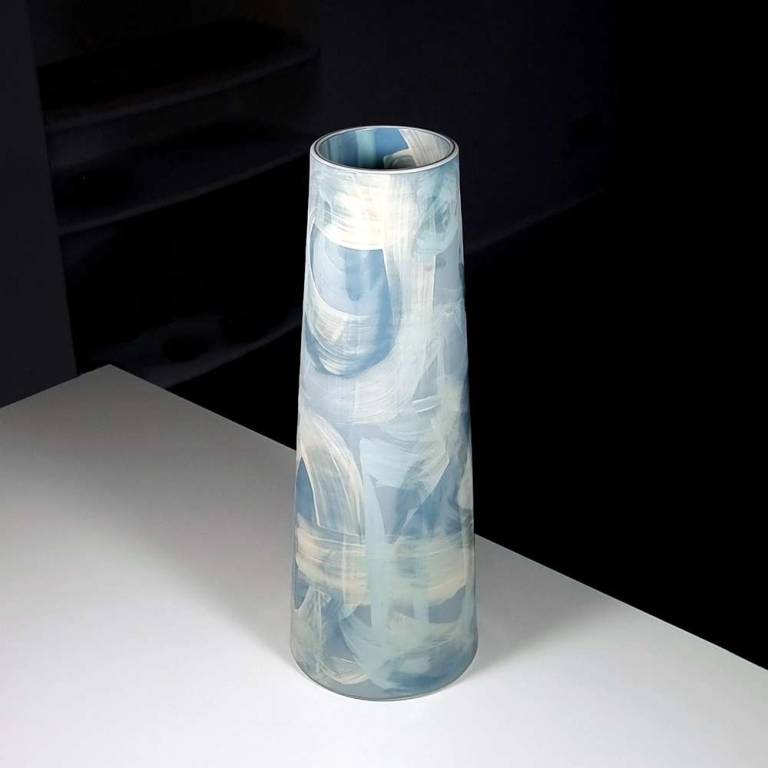 Large Stem Vase (Turquoises)