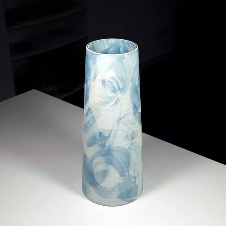 Large Stem Vase (Turquoises)